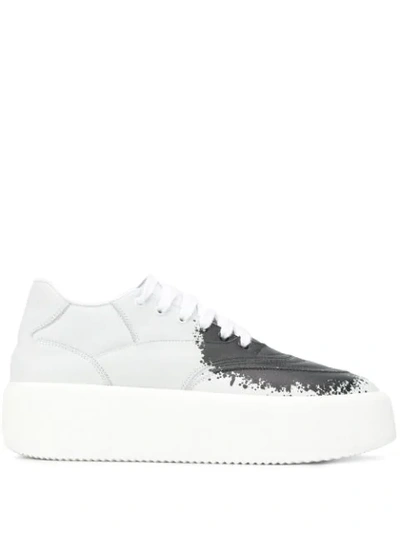 Mm6 Maison Margiela Spray Paint Low-top Sneakers In White