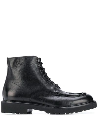 Doucal's Ankle Lace-up Fastening Boots In Black