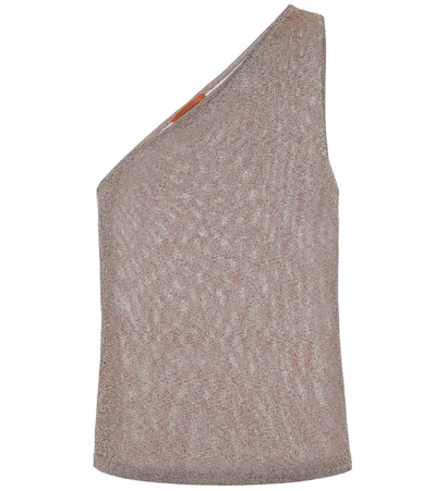 Missoni One-shoulder Lurex Top In Pink