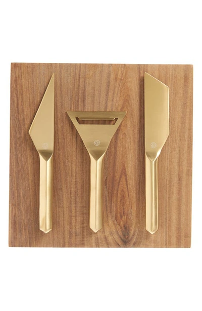 Rabbit Cheese Knives, Slicer & Board Set