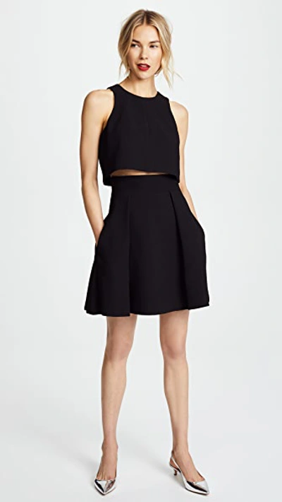 Black Halo Sanibel Two-piece Minidress In Black