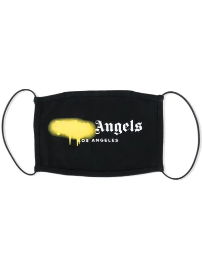 Palm Angels Black/yellow Los Angeles Spray Face Mask