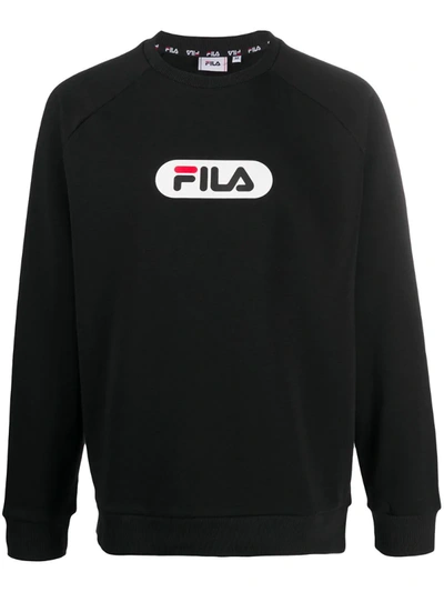 Fila Logo-print Sweatshirt In Black