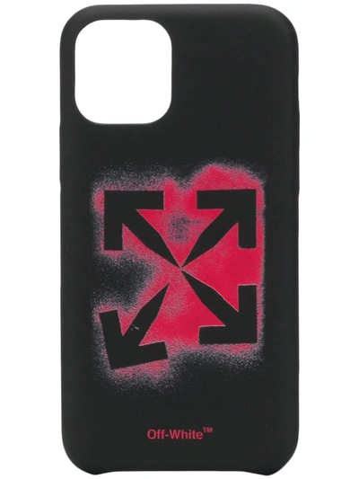 Off-white Arrows Iphone 11 Pro Max Case In Black ,red