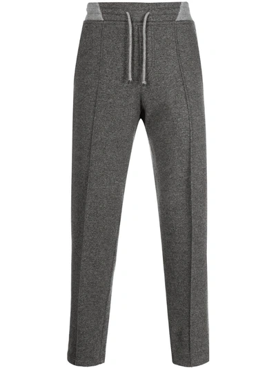 Brunello Cucinelli Tapered Track Pants In Grey