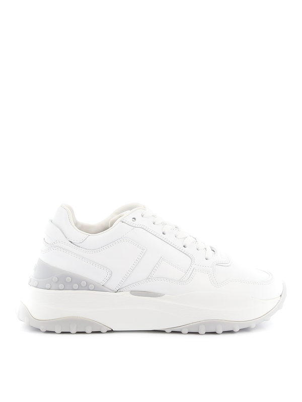 white leather lace up sneakers