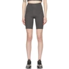 Girlfriend Collective Grey High-rise Bike Shorts In Gray