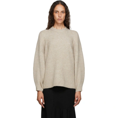 3.1 Phillip Lim Taupe Wool Crewneck Sweater In Ta265 Taupe