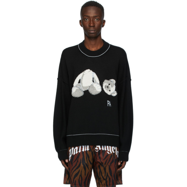palm angels black sweater