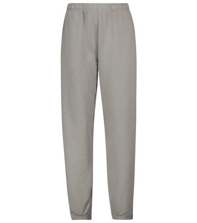 Les Tien Women's Classic Fleece Cotton Sweatpants In Grey