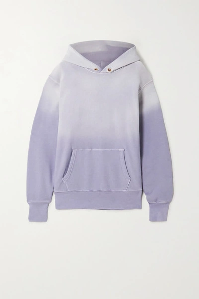 Les Tien Cotton-jersey Hoodie In Lilac