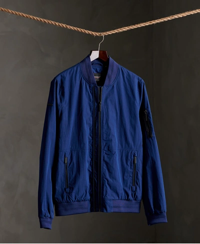 Superdry Edit Bomber Jacket In Navy