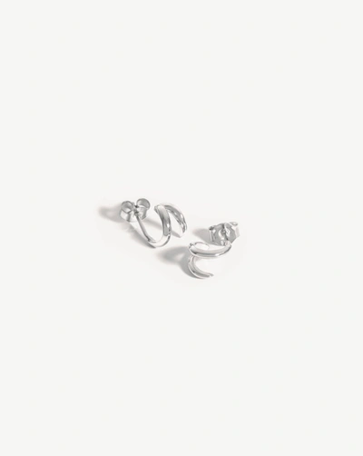 Missoma Double Claw Huggies Sterling Silver