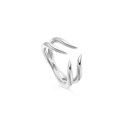 Missoma Silver Double Claw Open Ring