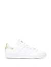 Adidas Originals Stan Smith Metallic-trimmed Leather Sneakers In White