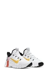 Nike Women's Free Metcon 3 Training Sneakers From Finish Line In White/ Team Orange/ Black