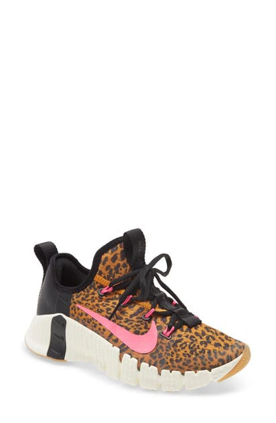 Nike Women's Free Metcon 3 Training Sneakers From Finish Line In Black/ Pink/ Chutney/ Sail