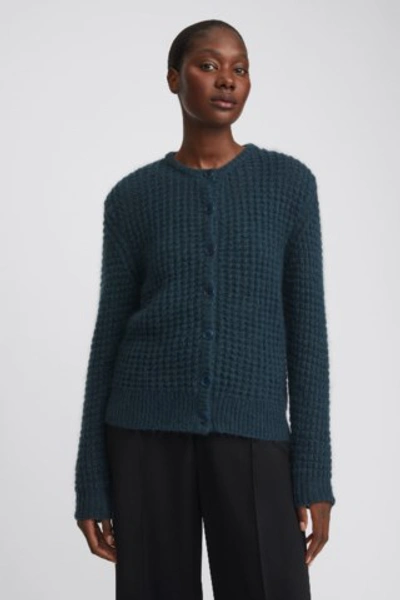 Filippa K Freya Mohair Cardigan In Pacific Green