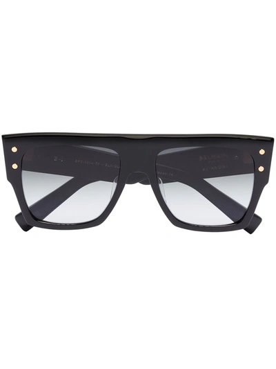Balmain Eyewear Oversized Square-frame Sunglasses In Black