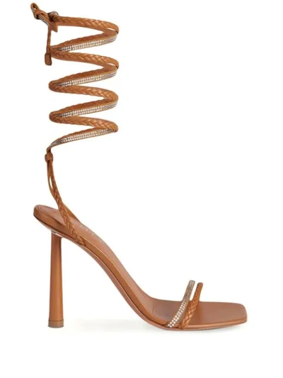 Fenty Braid Me Up Sandals 105mm In Brown