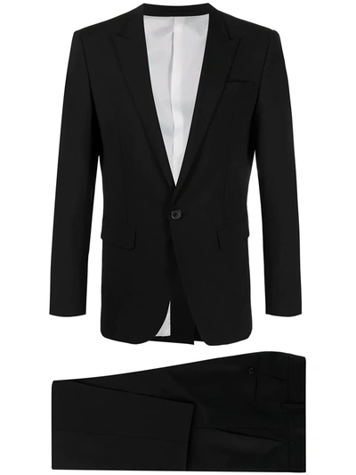 Dsquared2 Black Single-breasted Two-piece Suit In Nero