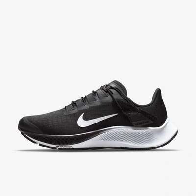 Nike Air Zoom Pegasus 37 Flyease Women's Running Shoe In Black,smoke Grey,white