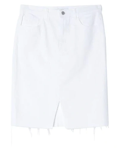 J Brand Denim Skirts In White