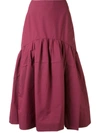 3.1 Phillip Lim / フィリップ リム Shirred Midi Skirt In Purple