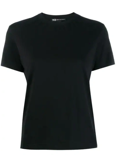 Y-3 Logo Print T-shirt In Black