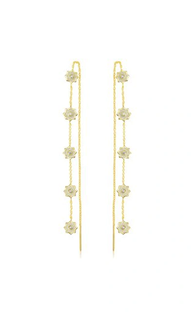 Amrapali Star-enameled 18k Yellow Gold Earrings