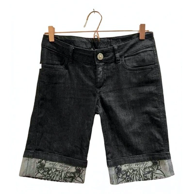 Pre-owned Philipp Plein Black Cotton - Elasthane Shorts