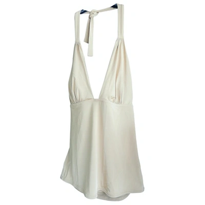 Pre-owned Calvin Klein Camisole In Yellow