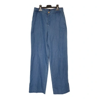 Pre-owned Tommy Hilfiger Large Trousers In Blue