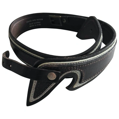 Pre-owned Dries Van Noten Brown Leather Belt