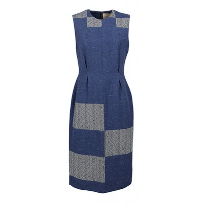 Pre-owned Roksanda Silk Mid-length Dress In Blue
