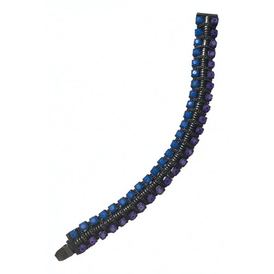 Pre-owned Dannijo Blue Metal Bracelet
