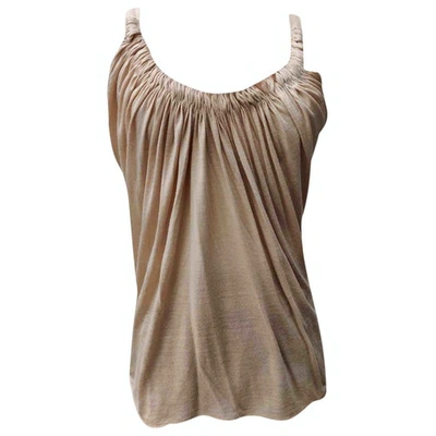Pre-owned Gucci Camisole In Beige
