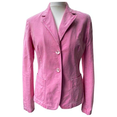 Pre-owned Max Mara Jacket In Pink