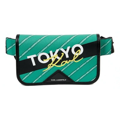 Pre-owned Karl Lagerfeld Cloth Clutch Bag In Green