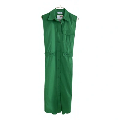 Pre-owned Calvin Klein Green Cotton Dress