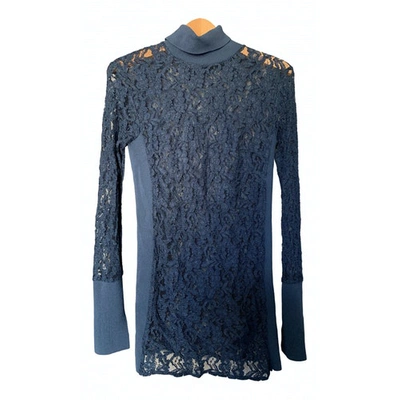 Pre-owned By Malene Birger Blue Lace  Top