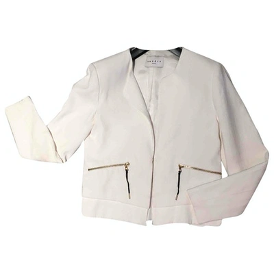 Pre-owned Sandro Jacket In White