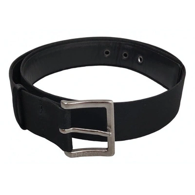 Pre-owned Chanel Cloth Belt In Black