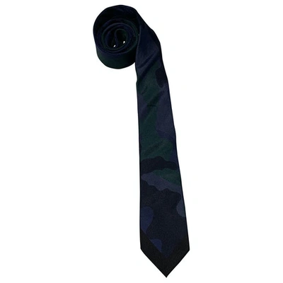 Pre-owned Valentino Garavani Silk Tie In Navy