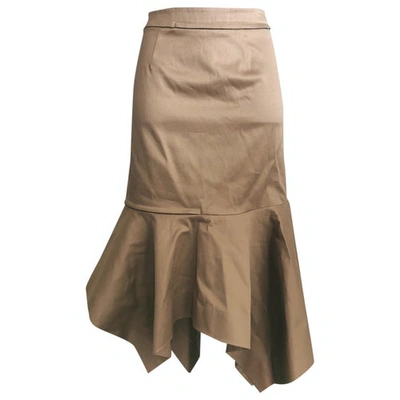 Pre-owned Monse Camel Cotton Skirt