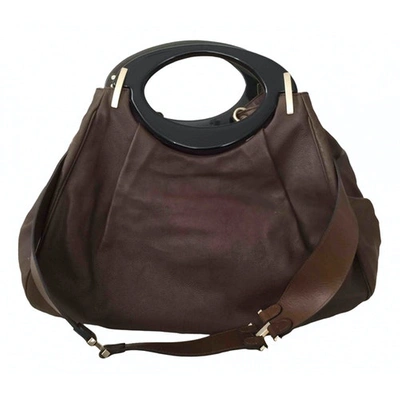 Pre-owned Marni Leather Handbag In Brown