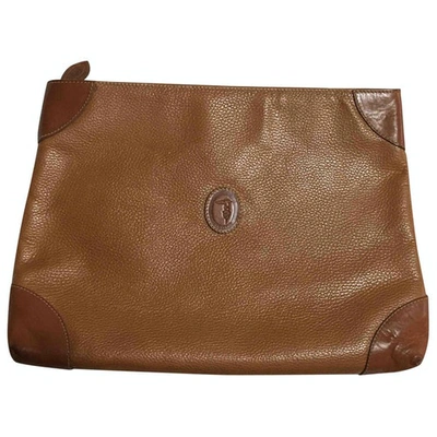Pre-owned Trussardi Leather Clutch Bag