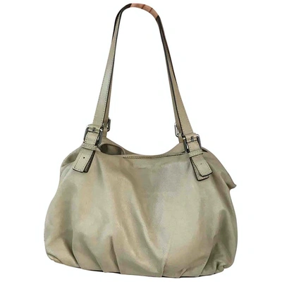 Pre-owned Max Mara Beige Leather Handbag