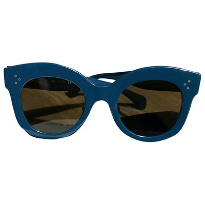 Pre-owned Celine Marta Blue Sunglasses