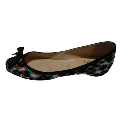 Pre-owned Christian Louboutin Multicolour Cloth Ballet Flats